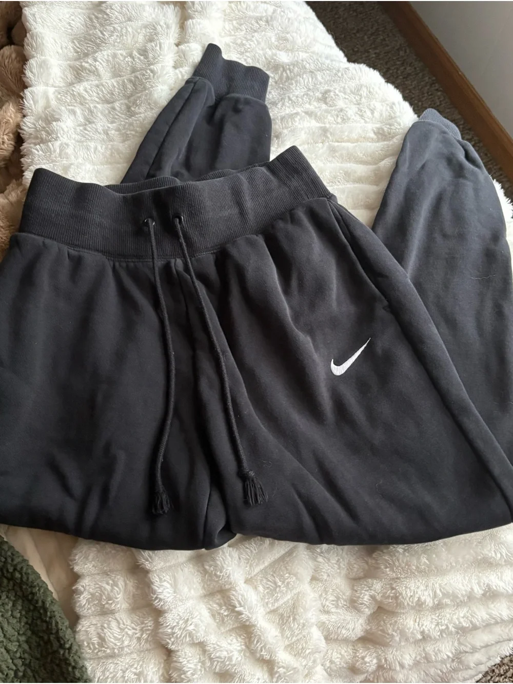 Nike Jogger Sweatpants with White Swoosh
